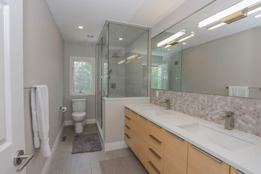 Bathrooms. London Ontario bathroom design and installation / renovation project by Core Builders, a London Ontario home builder & home renovations contractor.